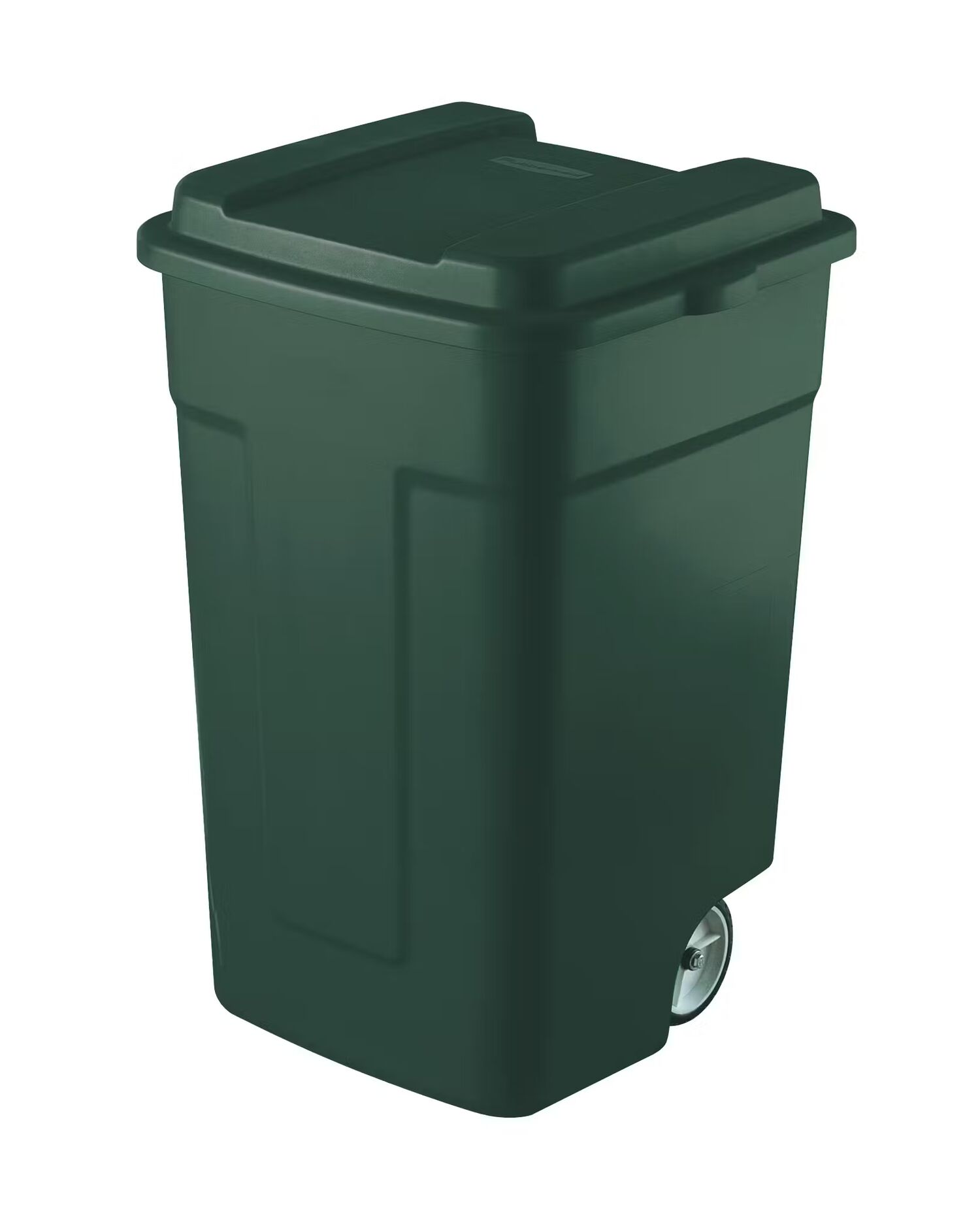 Rubbermaid Roughneck Wheeled Green Trash Can, 50-Gal