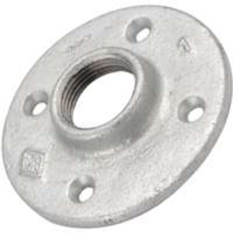 ProSource Galvanized Floor Flange, 2-In