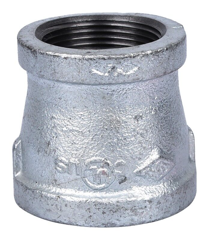 ProSource Schedule 40 Malleable Steel Reducing Pipe Coupling, 1 1/2-In Threaded x 1 1/4-In Threaded