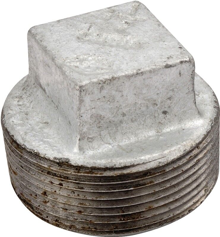 ProSource Galvanized Pipe Plug, 2-In Screw