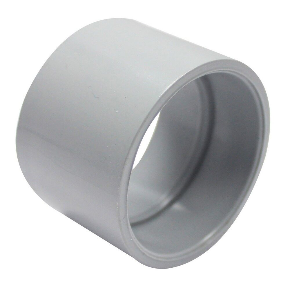 Canplas PVC DWV Coupling, 1 1/2-In Hub x 1 1/2-In Hub 