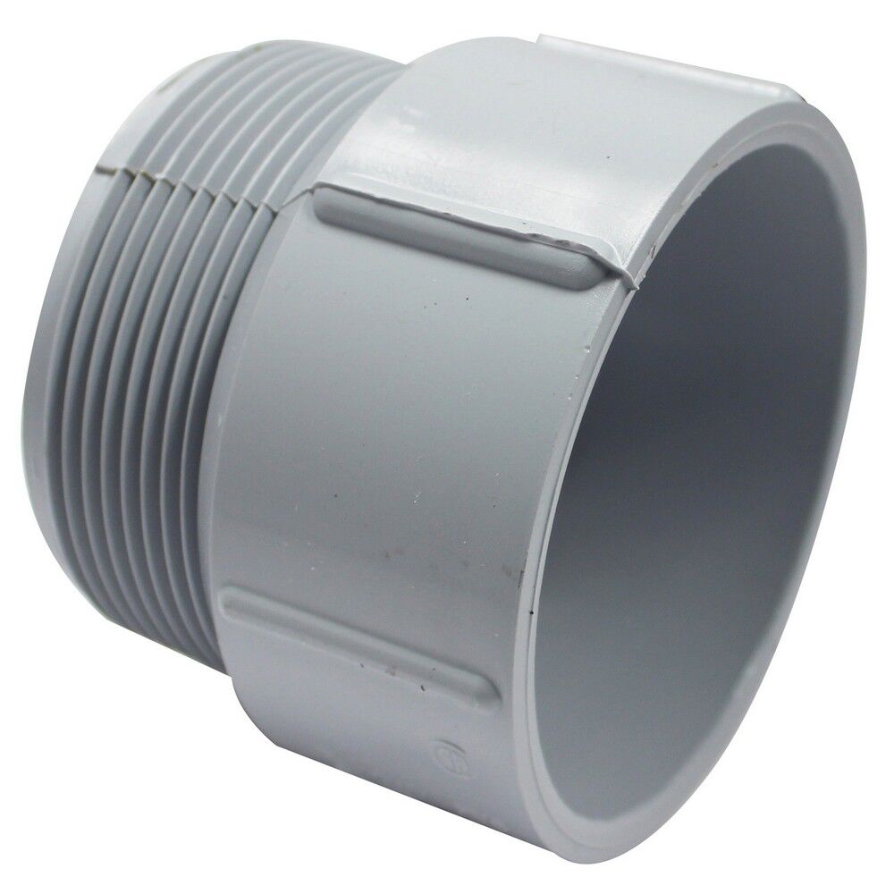 Canplas PVC DWV Male Adapter, 3-In MPT x 3-In Hub