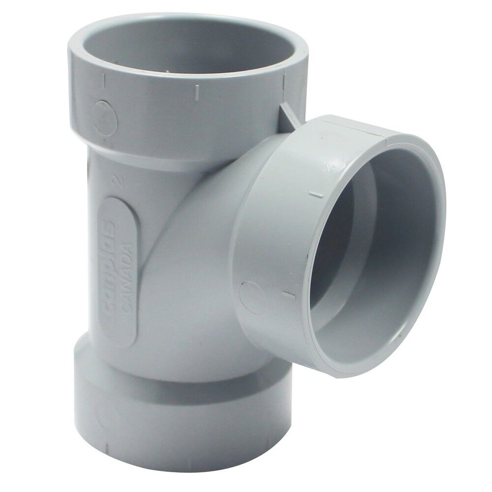 Canplas PVC DWV Sanitary Tee, 2-In Hub