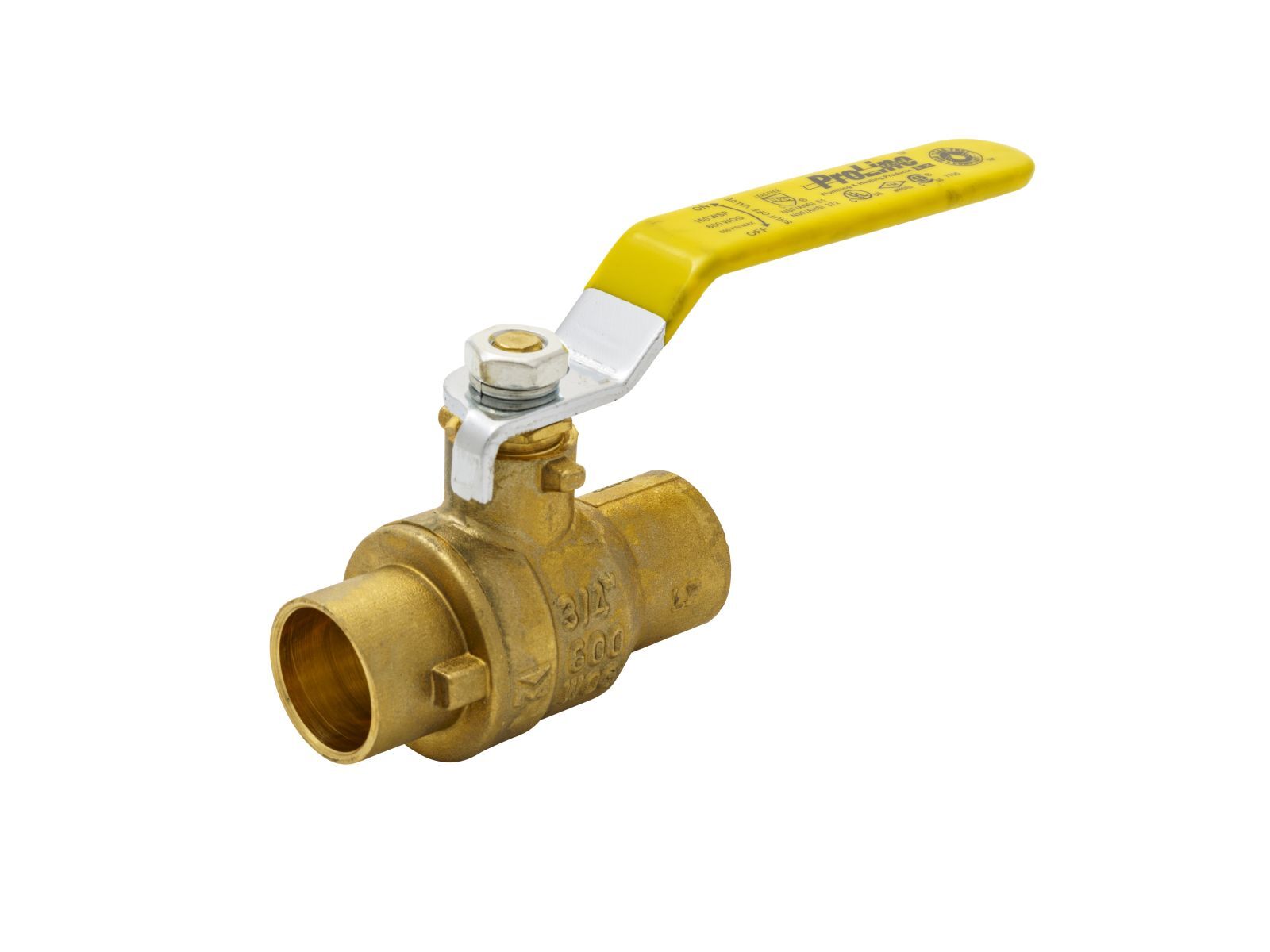 ProLine Lead-Free Brass Ball Valve, 3/4-In SWT x 3/4-In SWT