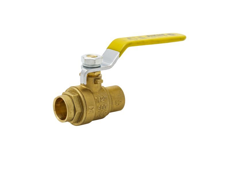 ProLine Brass Ball Valve, 1/2-In SWT X 1/2-In SWT