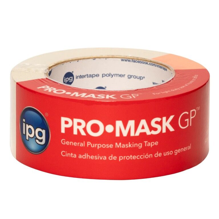 IPG ProMask GP Utility Paper Masking Tape, 1.88-In x 60-Yd