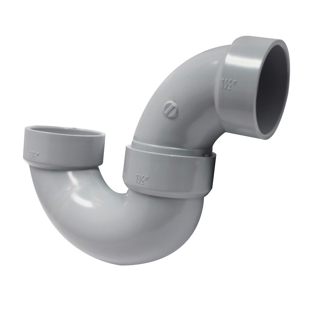 Canplas PVC DWV P-Trap Union, 1 1/2-In Hub x 1 1/2-In Hub
