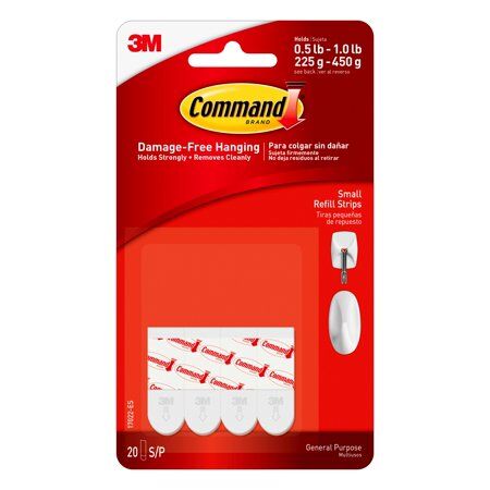 3M Command Small White Refill Strips