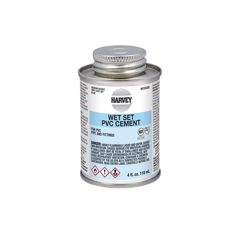 Harvey Wet Set PVC Cement, 4-Oz