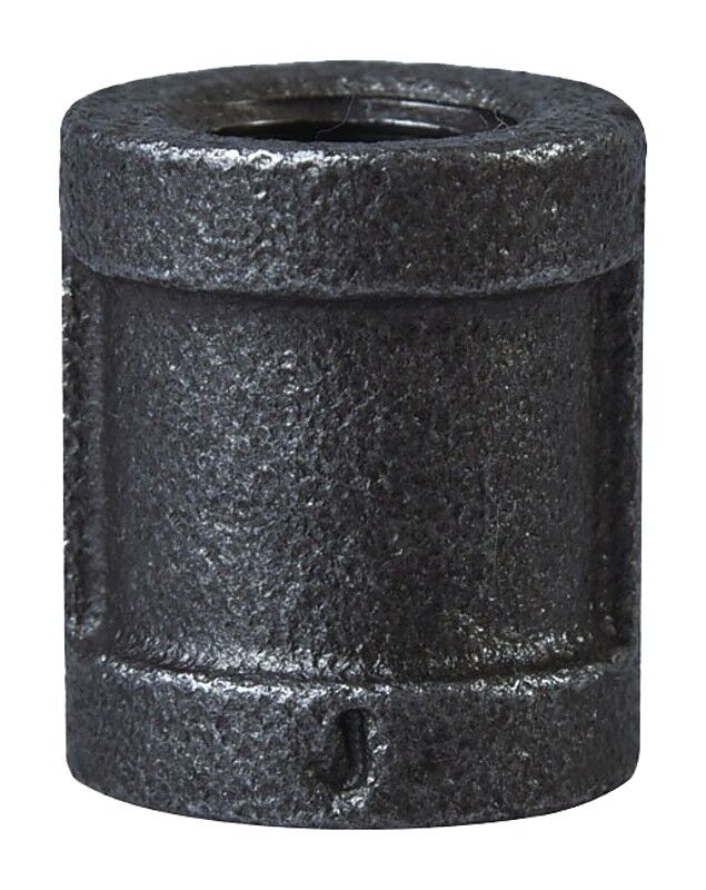 ProSource Schedule 40 Steel Pipe Coupling, 1/4-In FIP x 1/4-In FIP