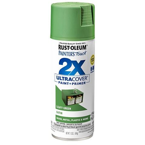 Rust-Oleum 2X Ultra Cover Satin Green Leaf Spray, 12-Oz