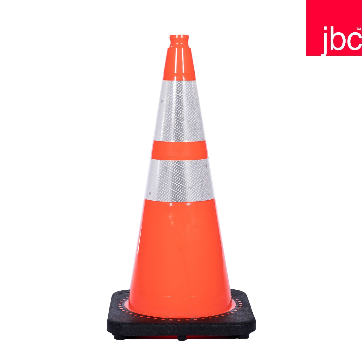 JBC Revolution Orange Traffic Cone With Reflector, 7-Lb, 28-In