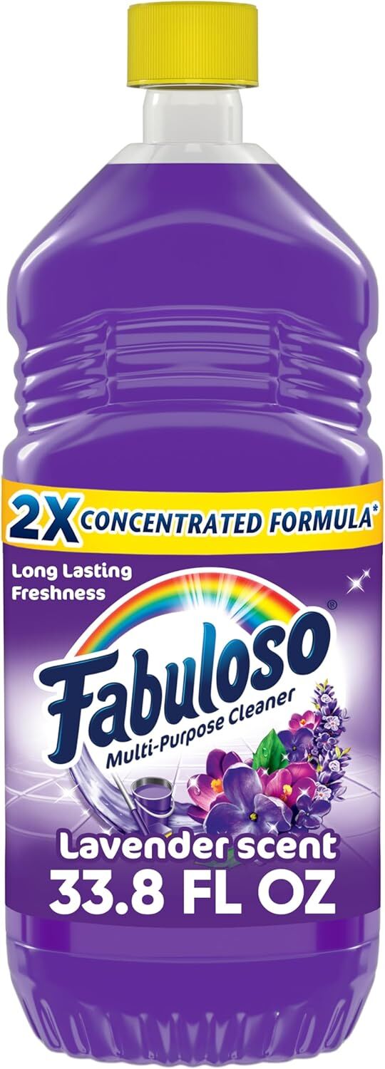Fabuloso Multi-Purpose Cleaner Lavender Scent 2X Concentrated Formula, 33.8-Oz