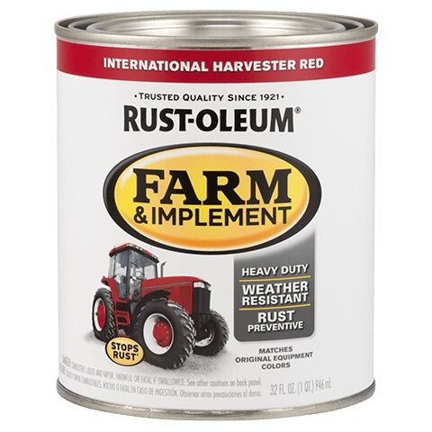 Rust-Oleum International Harvester Red Farm & Implement Paint, 1-Qt