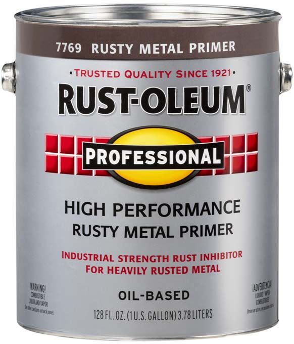 Rust-Oleum Professional High Performance Oil Based Rusty Metal Primer, 1-Gal