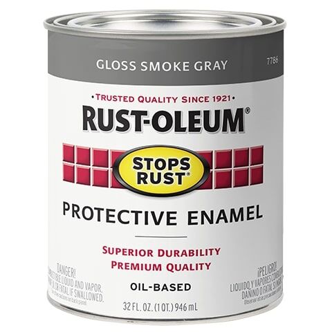 Rust-Oleum Stops Rust Glass Smoke Gray Brush-On Paint, 1-Qt