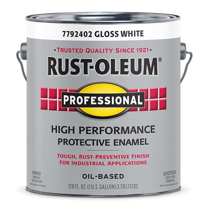 Rust-Oleum High Performance Protective Enamel Gloss White Paint, 1-Gal