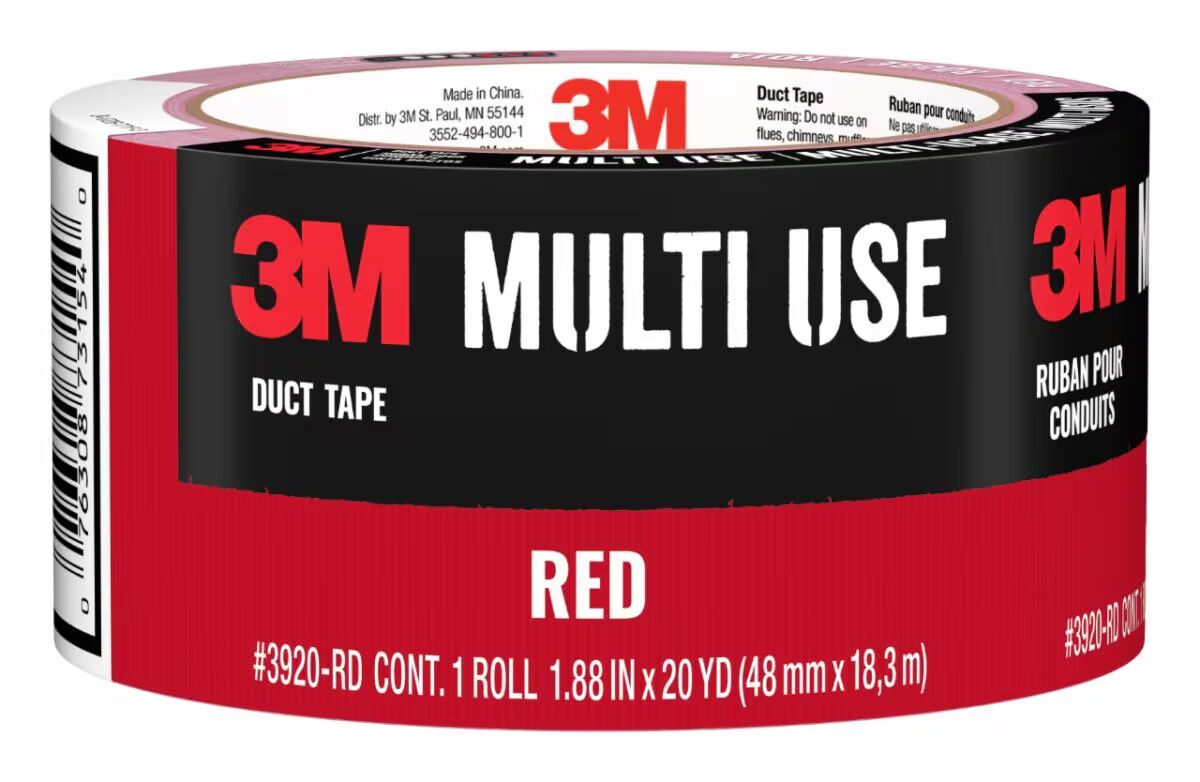 3M Red Multi-Use Duct Tape, 1.88-In x 60-Yd