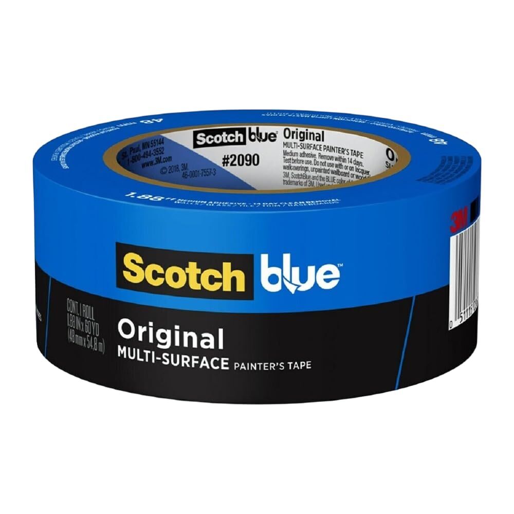 3M ScotchBlue Original Multi-Surface Painter's Tape, 1.99-In x 60-Yd, 6-Pk
