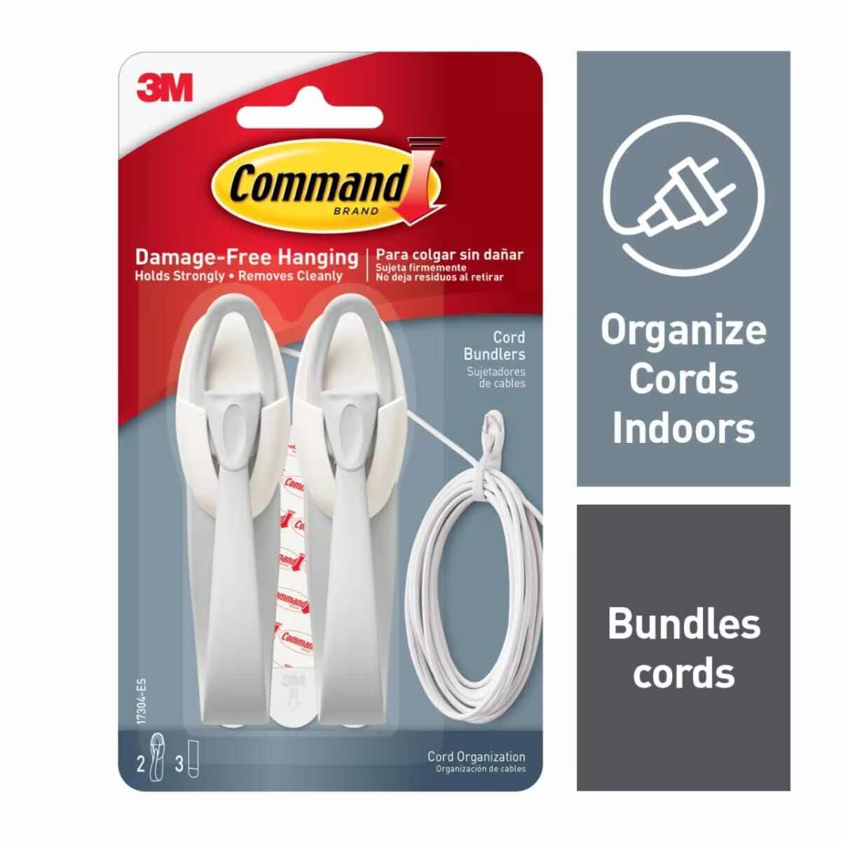 3M Command Cord Bundlers, 2-Pk