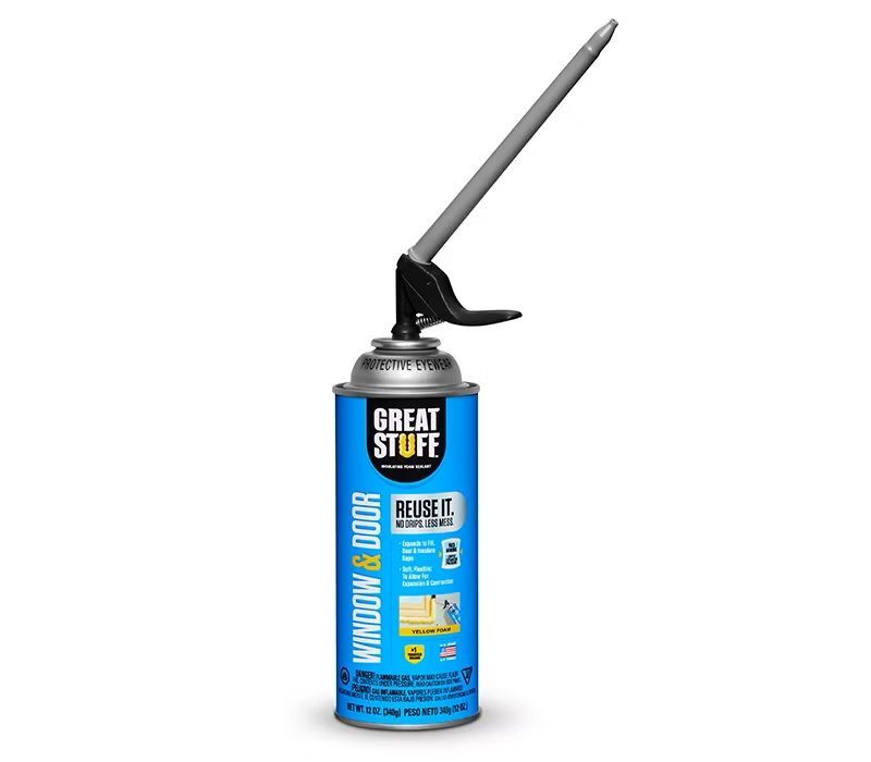 GREAT STUFF Window & Door Insulating Foam Sealants with Smart Dispenser, 12-Oz