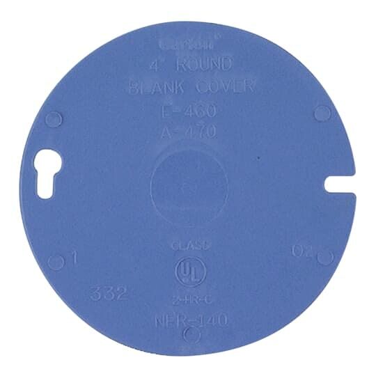 Carlon Blank Round Ceiling Cover, 4-In