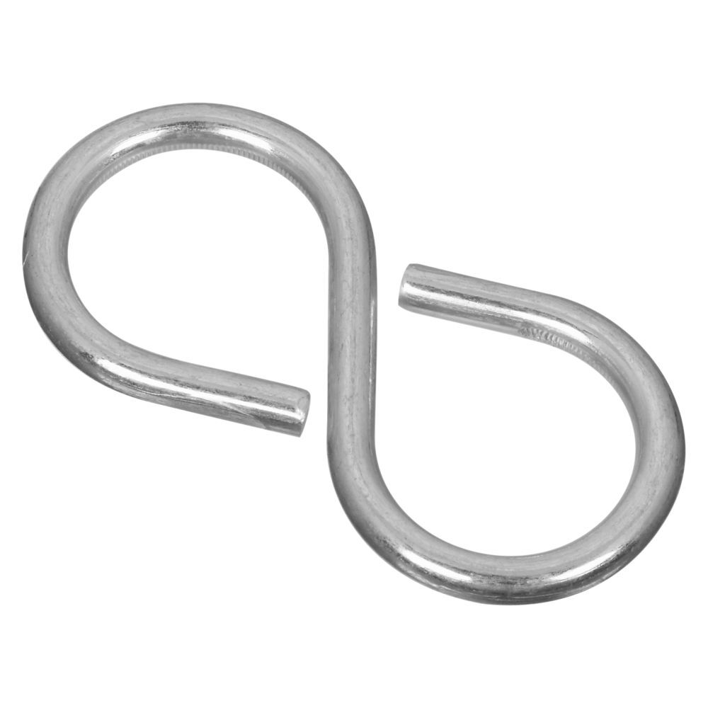 National Hardware Zinc Plated Closed S Hooks, #809 x 2 1/8-In, 3-Pk