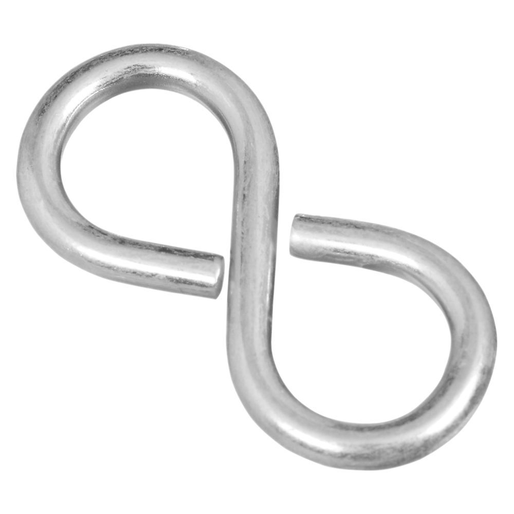 National Hardware Zinc Plated Closed S Hooks, #810 x 1 5/8-In, 4-Pk