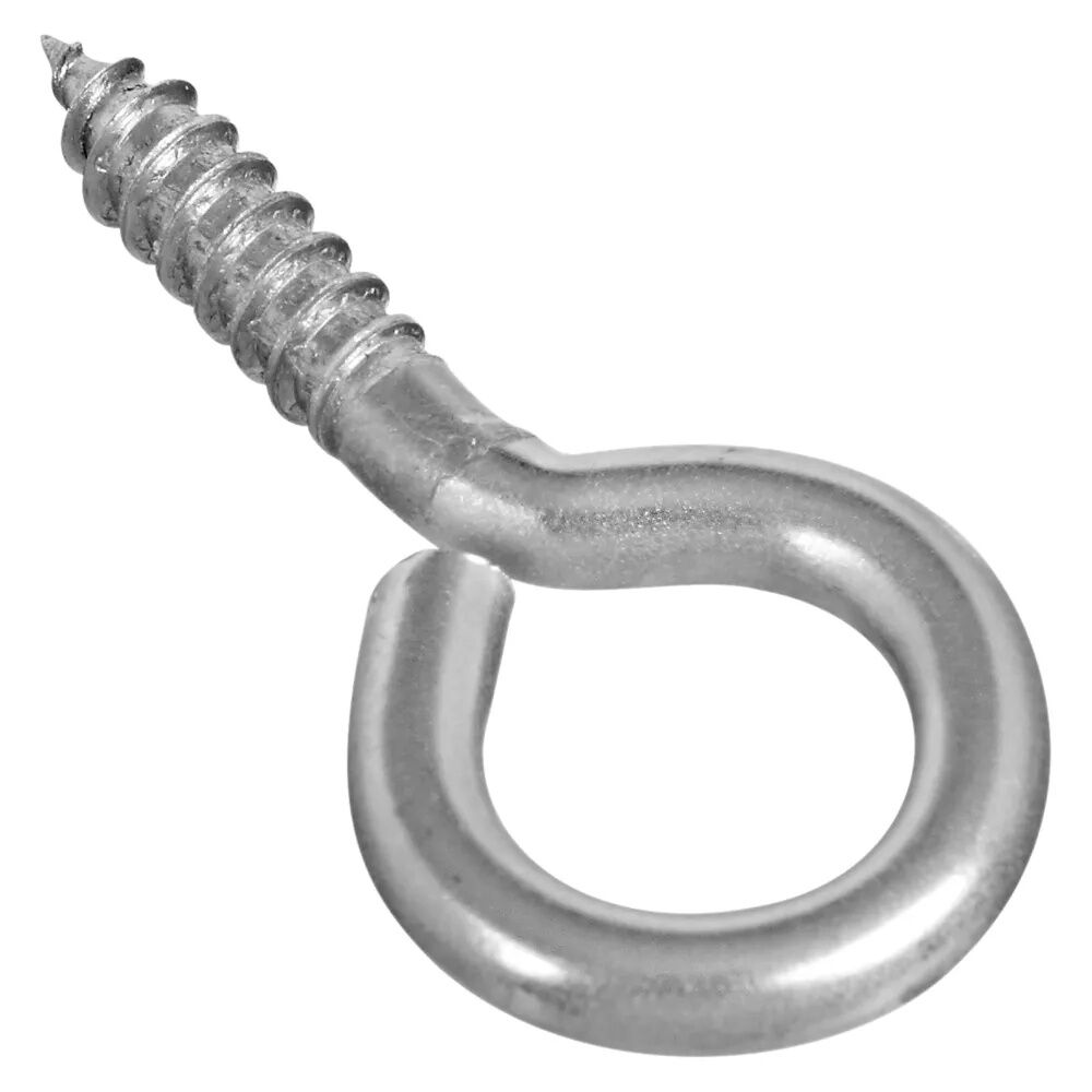 National Hardware Stainless Steel Screw Eyes #8, 1 5/8-In