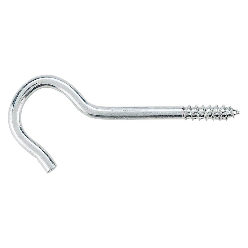 National Hardware Zinc Plated Ceiling Hooks, #4, 3-7/8 In