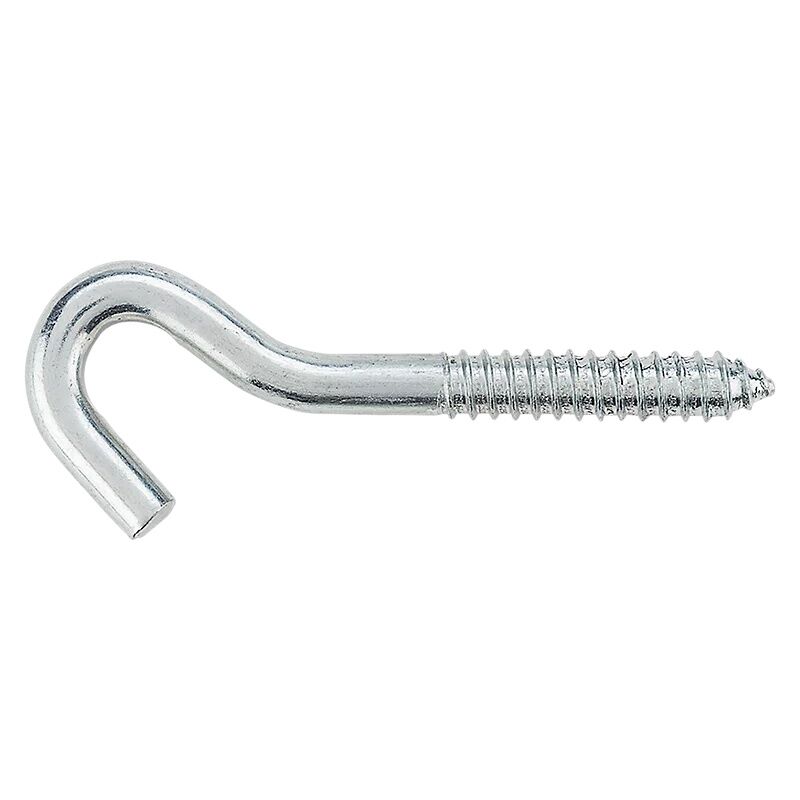 National Hardware Zinc Plated Heavy Duty Screw Hook, 3/8-In X 4-1/2-In