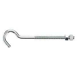 National Hardware Zinc Plated Hook Bolt, 3/8 X 7-In