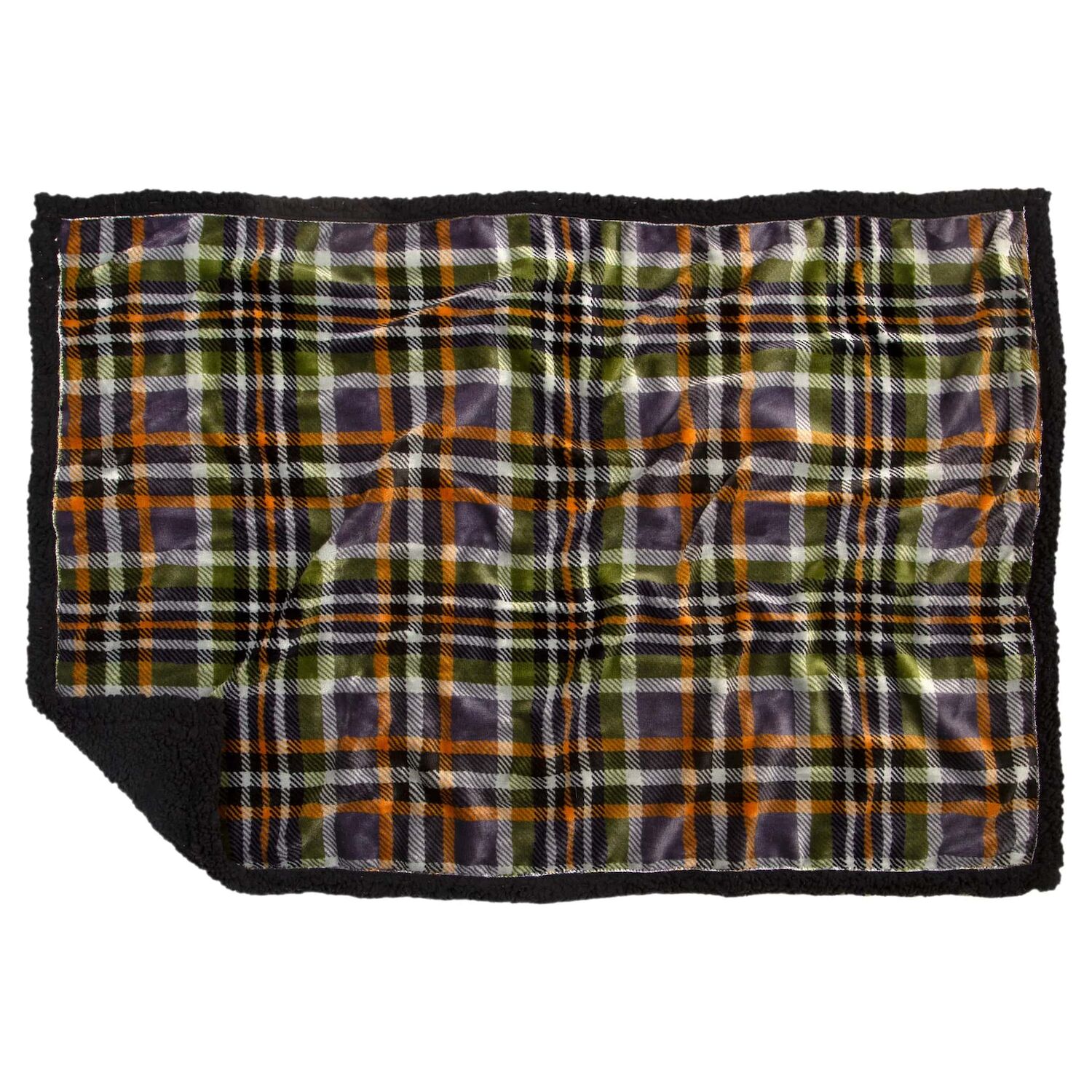 Carsten's Inc. Grey Plaid Dog Blanket 28-In. x 40-In.