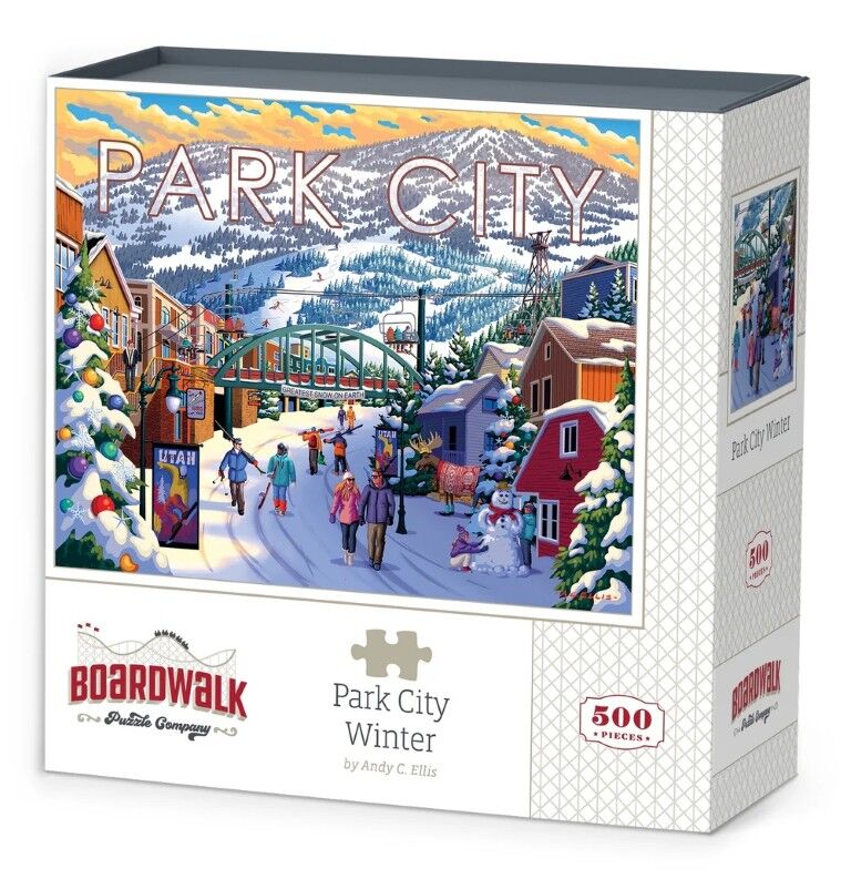 Boardwalk Puzzle Company Park City Winter Puzzle, 500-Pc