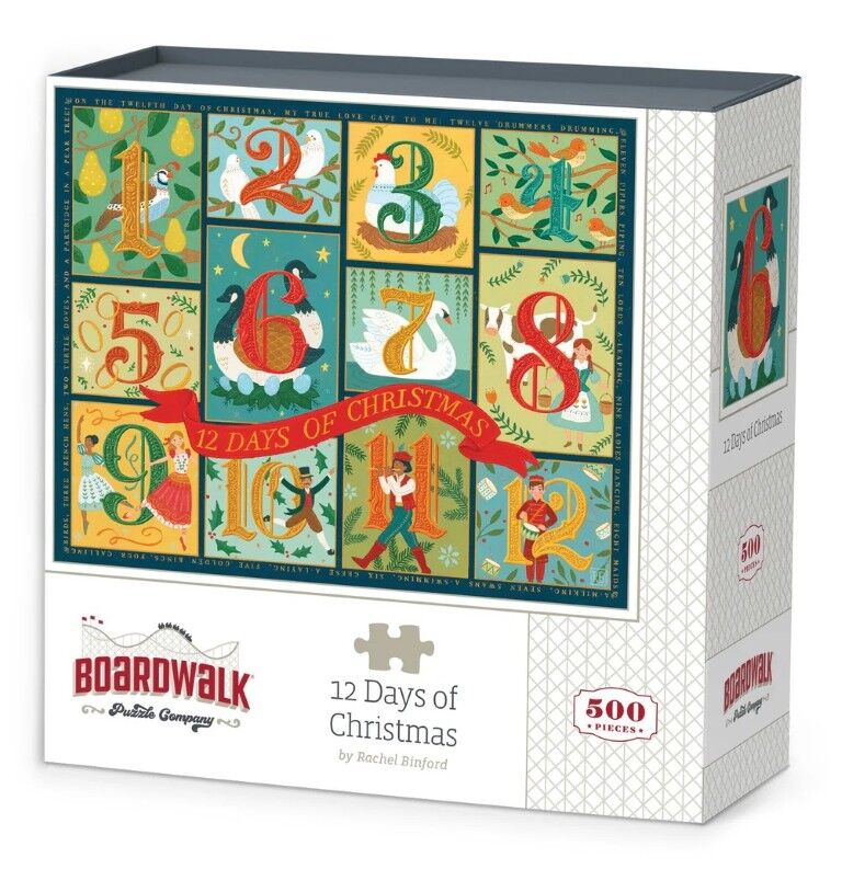 Boardwalk Puzzle Company 12 Days Of Christmas Puzzle, 500-Pc