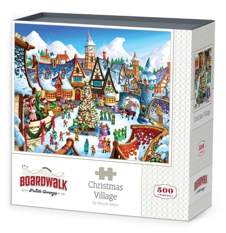Boardwalk Puzzle Company Christmas Village Puzzle, 500-Pc