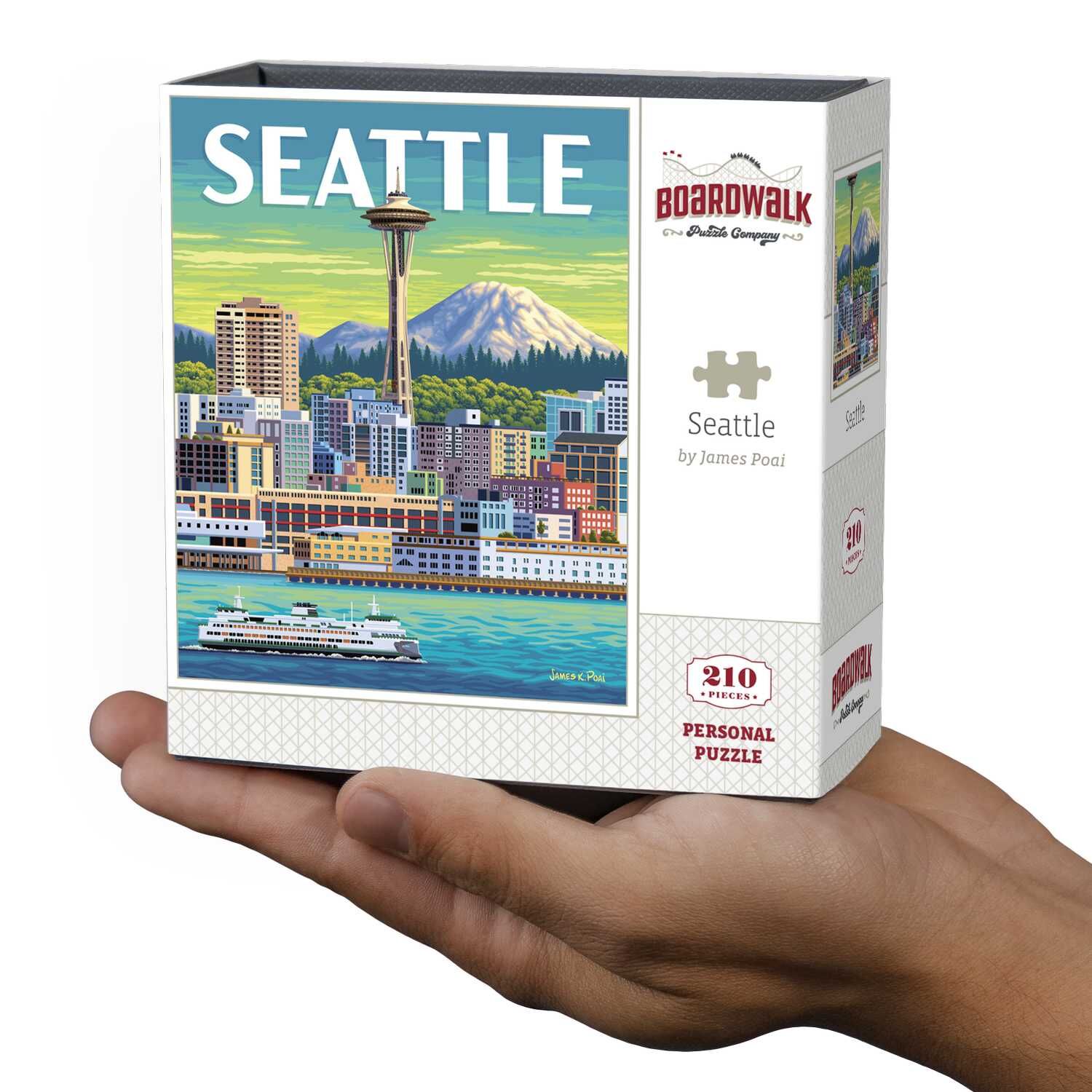 Boardwalk Puzzle Company Seattle Personal Puzzle, 210-Pc
