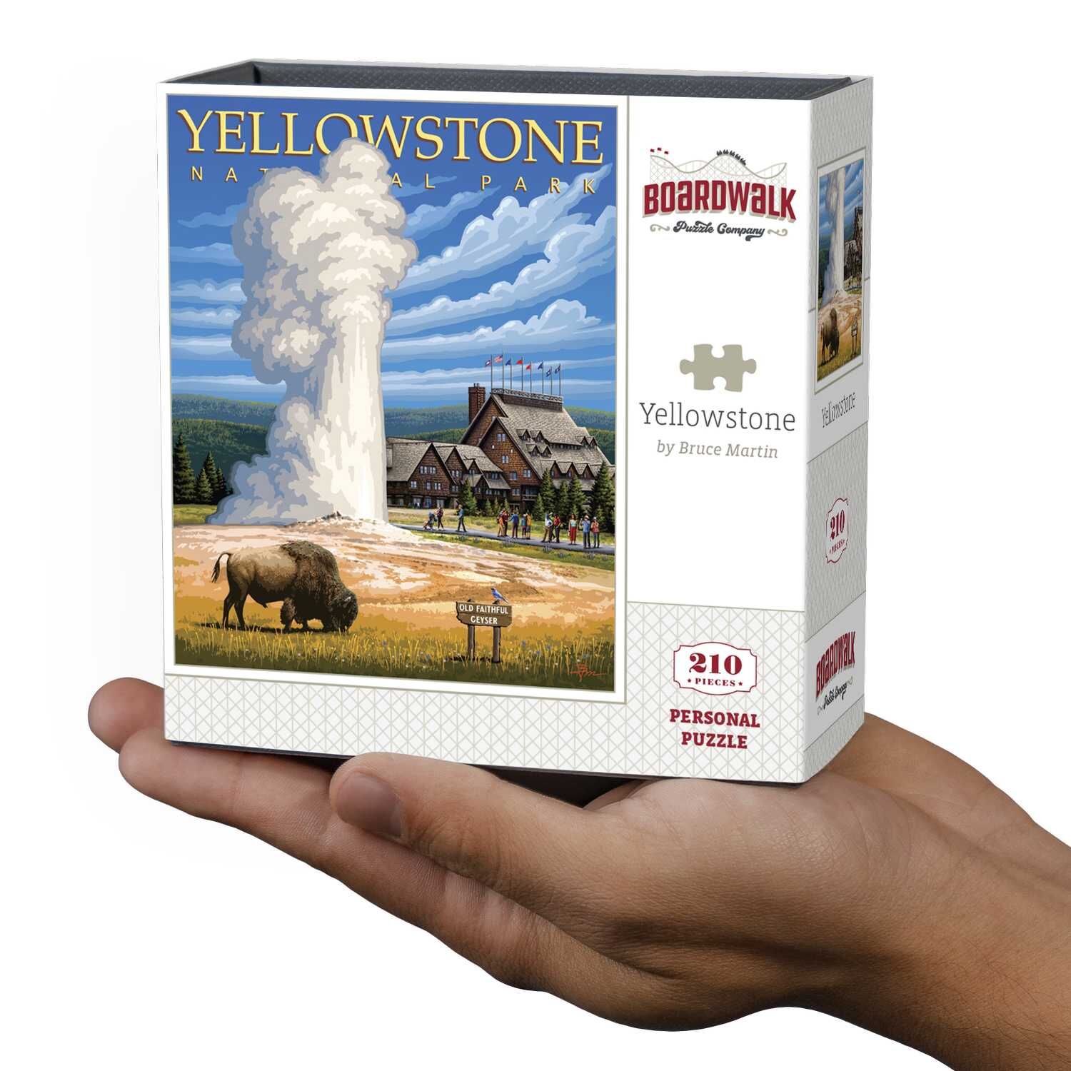 Boardwalk Puzzle Company Yellowstone National Park Personal Puzzle, 210-Pc