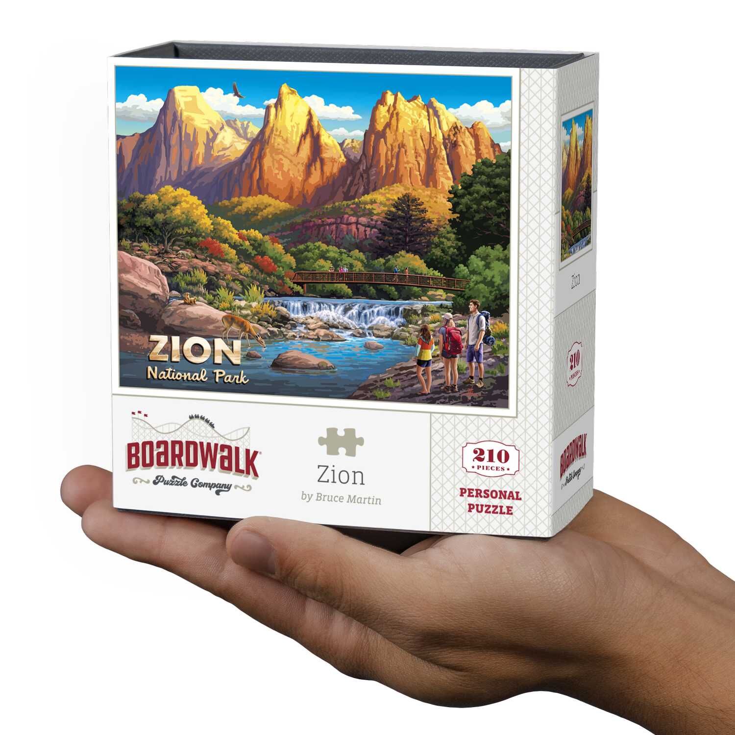 Boardwalk Puzzle Company Zion National Park Personal Puzzle, 210-Pc