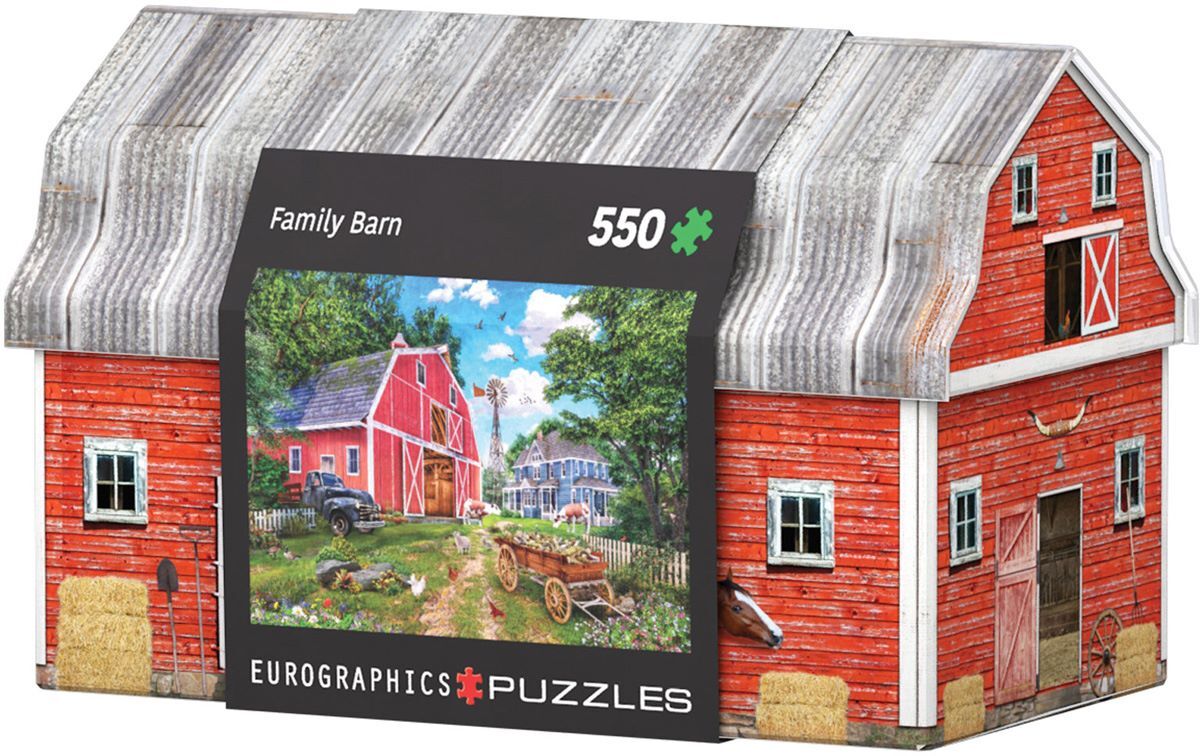 Eurographics Family Barn Tin Puzzle, 550-Pc