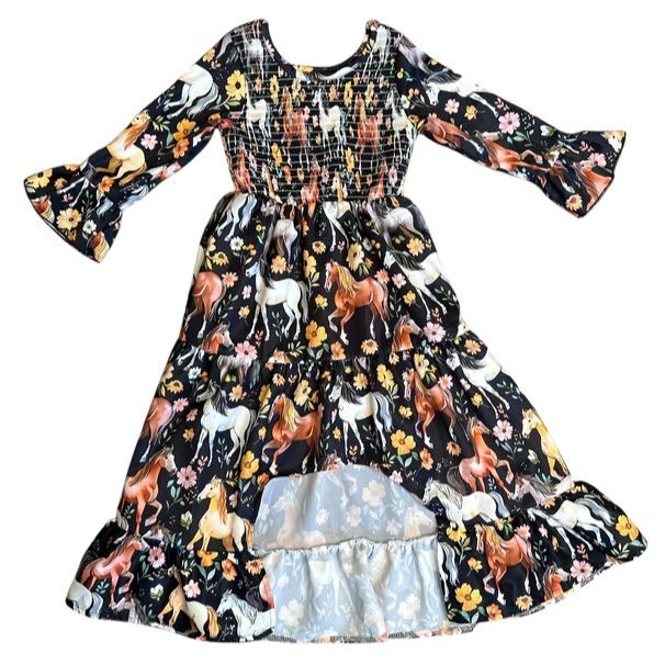Shea Baby Kids' Horsing Around High Low Dress