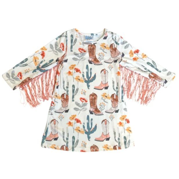 Shea Baby Kids' Cactus Fringe Dress