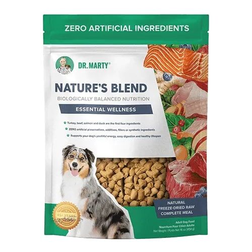 Dr. Marty Nature's Blend Essential Wellness Freeze Dried Dog Food, 48-Oz
