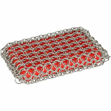 Lodge Chainmail Pad - Red, 4.8 In, Stainless Steel