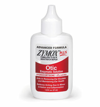 Zymox Ear Solution Plus Otic Without Hydrocortisone For Pets, 1.25-Oz.
