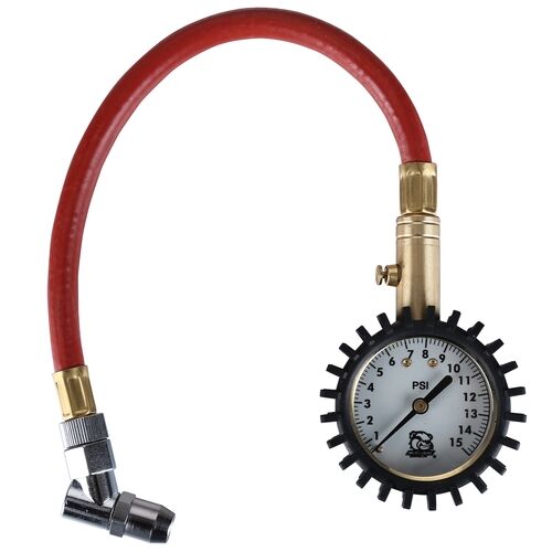 Bulldog Winch Analog Low Pressure Gauge 0-15 PSI