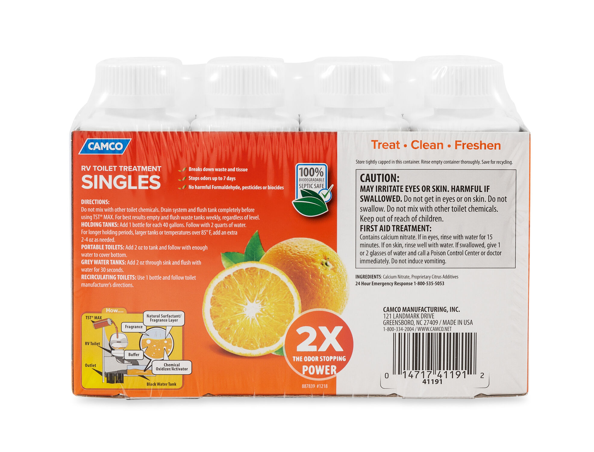 TST MAX Orange Singles, 8-4-Oz Bottles