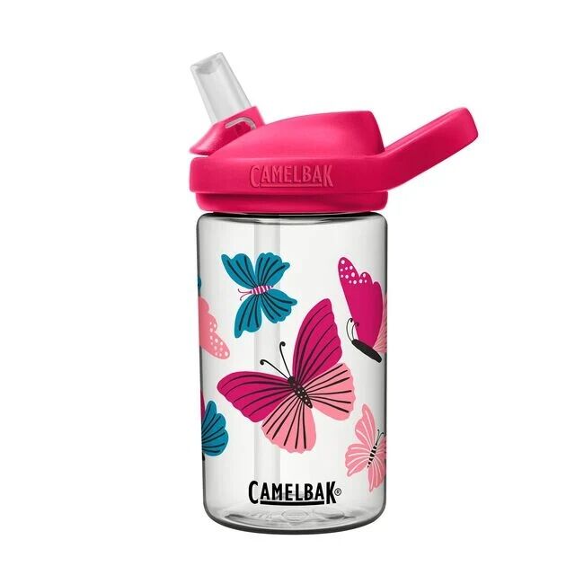 Camelbak Colorblock Butterflies Eddy + Kids Water Bottle With Tritan Renew, 14-Oz