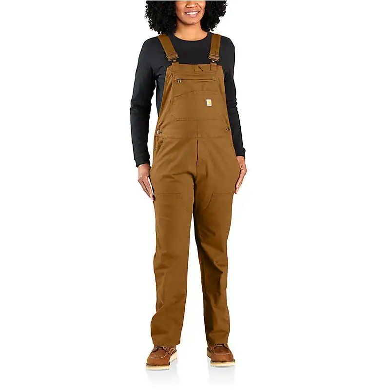 Carhartt Women's Rugged Flex Loose Fit Double Knee Canvas Work Overall