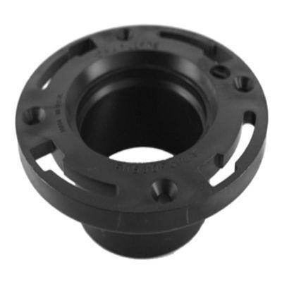 Charlotte Pipe ABS/DWV Closet Pipe Flange Hub End, 4-In x 3-In